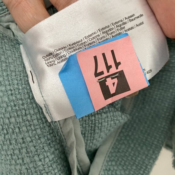 Espirit - 100% Cotton Belted Button Up Peplum Blazer - Picture 6 of 8